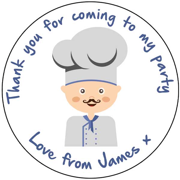 Personalised Stickers – Chef – Personalised Stickers